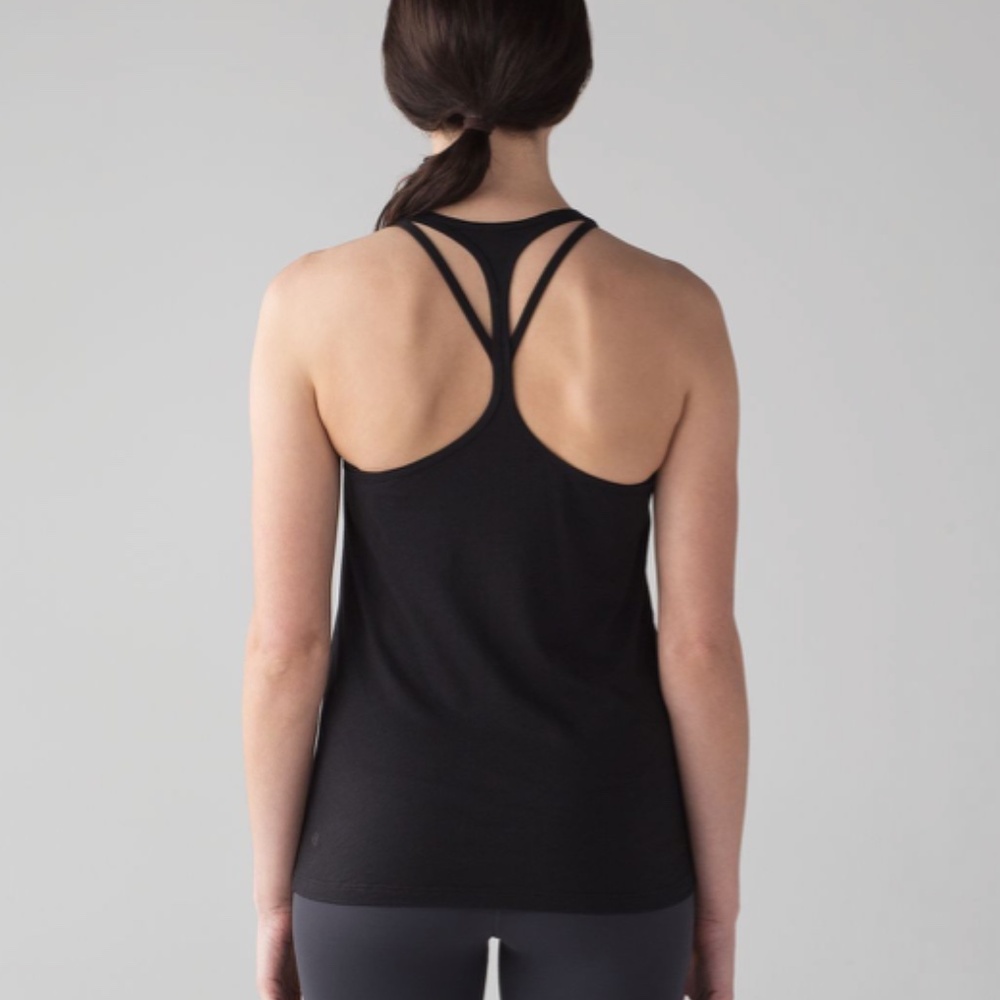 LULULEMON TRAPEZE RACERBACK - BLACK - Picture 2 of 7